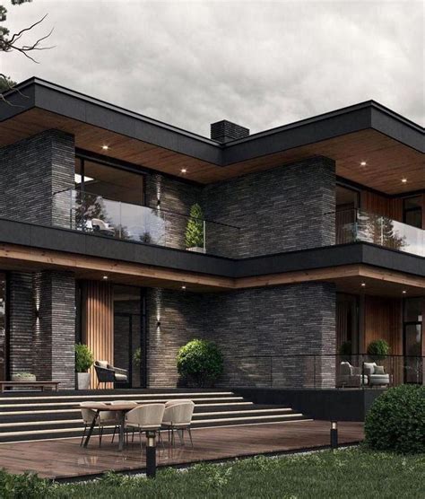 modern dark exterior house colors 1