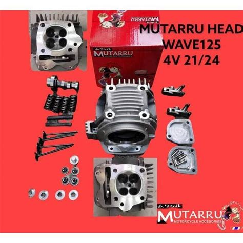 Mutarru Cylinder Head Set Valve Wave Motorcycle Motor