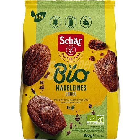 Sch R Bio Magdalenas Ecol Gicas Con Almendras Chocolate Sin Gluten Y