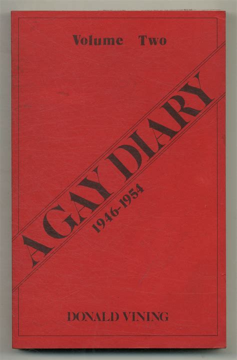 A Gay Diary Volume Two By Vining Donald Fine Softcover Between The Covers