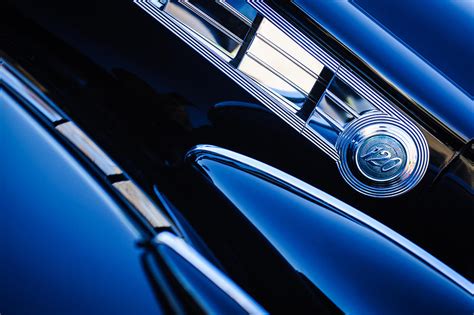 1940 Packard 120 Convertible Sedan Side Emblem Photograph By Jill Reger