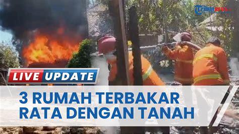 Tiga Rumah Di Pamekasan Milik Kakek Mukrab Dilalap Api Uang Hingga