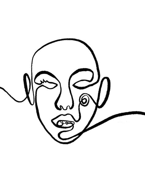 Scribble Face Art And Frame Adelaide
