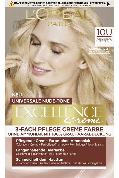 LOréal Paris Excellence Nude Creme U Universal lysblond Lichtblond Haarfarben Haare