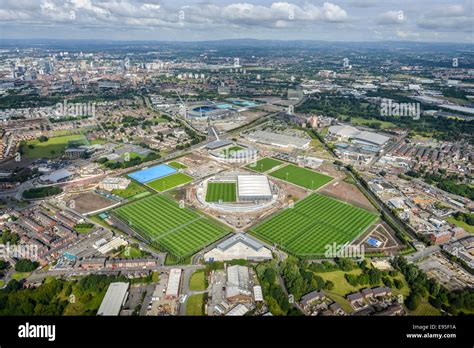 An Aerial View Of The Construction Of The New Manchester City Training