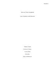 Sex Education In Schools Research Paper Edited Docx Surname Advocacy Project Assignment