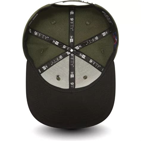 Gorra Plana Verde Snapback Con Logo Y Visera Negra 9FIFTY Seasonal