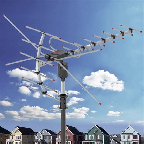 Veryke TV Antenna, Amplified Antenna with Omni-directional 360 Degree ...