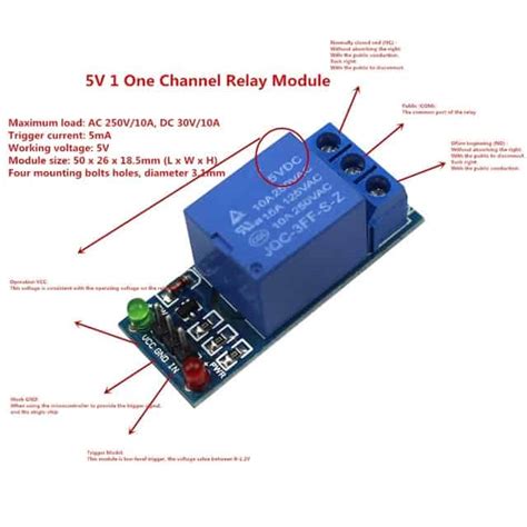 Datasheet Modul Relay 5v