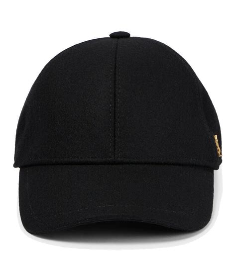 Saint Laurent Wool Blend Felt Baseball Cap Saint Laurent