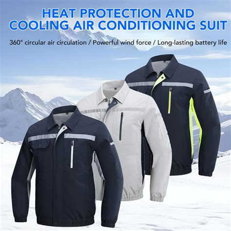 Summer Cooling Fan Jacket Four Hole Men Women Air Conditioning
