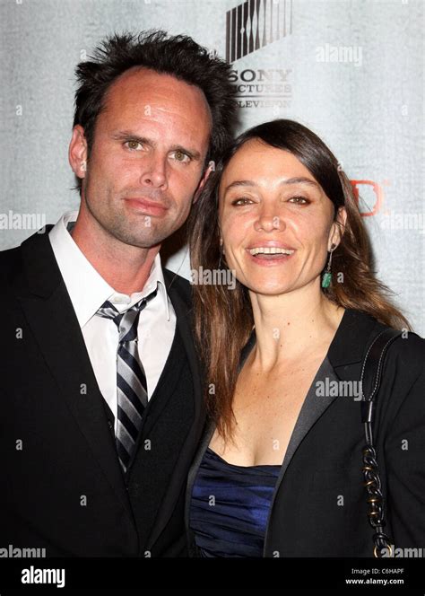 Walton Goggins and wife Nadia Goggins FXs Justified - Los Angeles