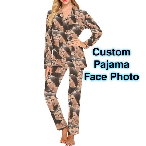 Custom Face Pajama Set Photo Print Women • Onyx Prints