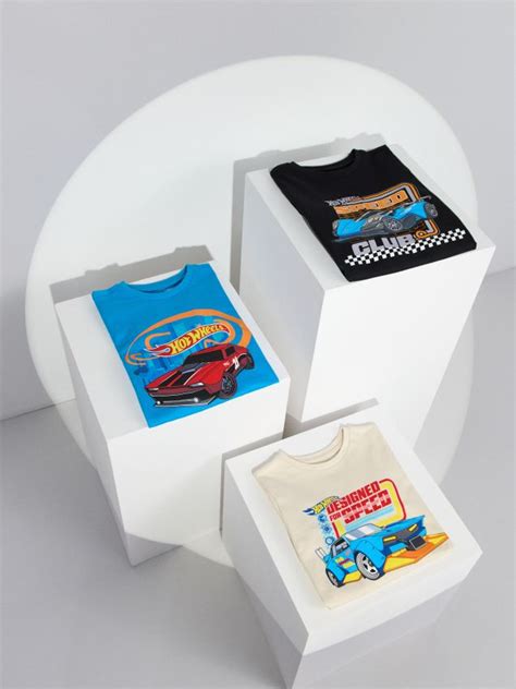 Pamučna majica s dugim rukavima Hot Wheels Boja šareno SINSAY 190GS MLC