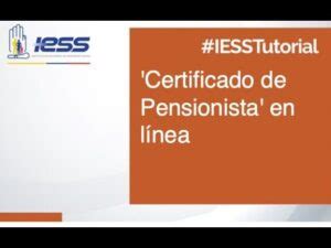 Certificado Iess Jubilado Gu A Y Pasos Clave Cons Guelo