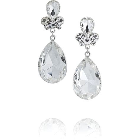 Kenneth Jay Lane Crystal Drop Earrings 45 Liked On Polyvore