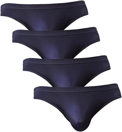 Men S Ice Silk Bikini Underwear Low Rise Seamless Breathable Briefs
