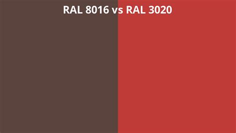 Ral 8016 Vs 3020 Ral Colour Chart Uk