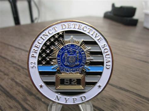 Nypd 52nd Precinct Detective Squad Challenge Coin 184p Police Dept