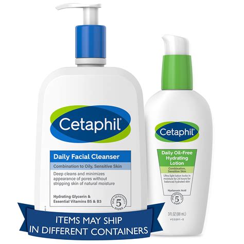Pack of 2 - Cetaphil Bundle - Daily Facial Cleanser For Sensitive ...