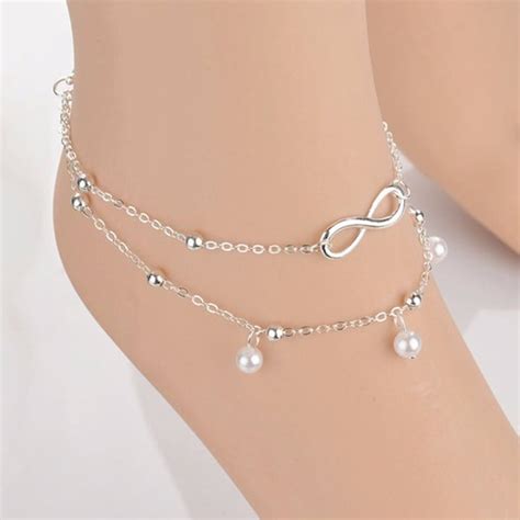 Willstar Women Ankle Bracelet 925 Sterling Silver Anklet Foot Chain