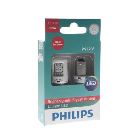 Купить Лампы автомобильные светодиодные PHILIPS (11498ULRX2) P21W 12V ...