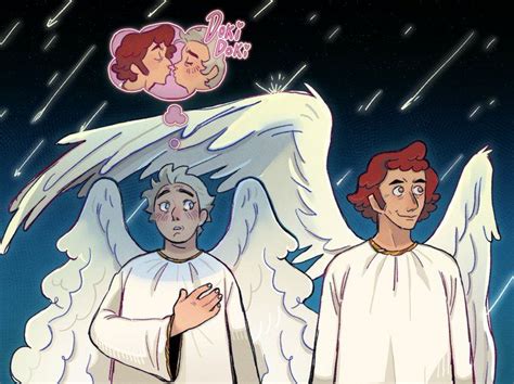 Inicio X Good Omens Book Cartoon Art Styles Cute Gay