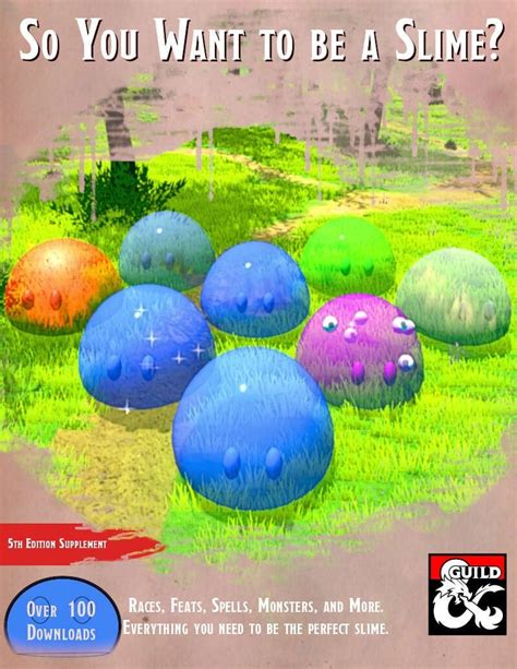 Playable Slimes In Dandd 5e With Full Color Art Oc Rdnd