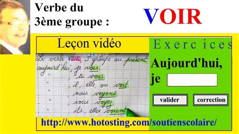 Conjugaison Du Verbe Voir à L Imparfait Esam Solidarity