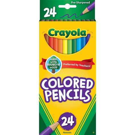 Crayola 24ct Colored Pencil Sidecounter BIN - Walmart.com