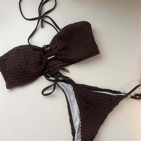 Brown Shein Bikini Depop