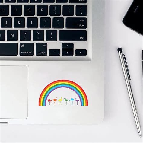 Amazon Rainbow Lgbt Pride Flamingos Stickers Lesbian Pride Lgbtq Rainbow Support Laptop