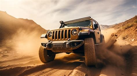 Premium Photo Photo Of Jeep Driving In The Desert