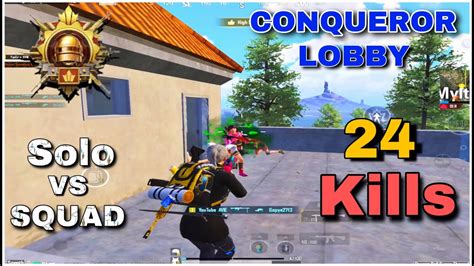 Omgmy Best Aggressive Rush Gameplay Ever With Conqueror Lobby Bgmi