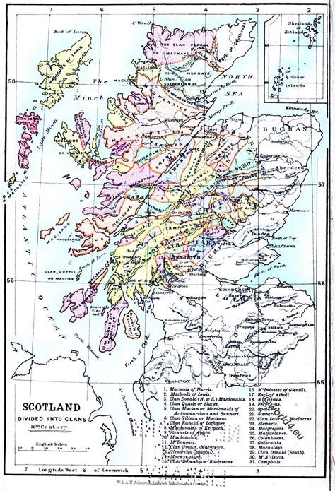 Scottish Clan Map