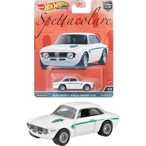 Машинка коллекционная Mattel Hot Wheels Premium Car Culture FPY86 Alfa Romeo Giulia Sprint GTA