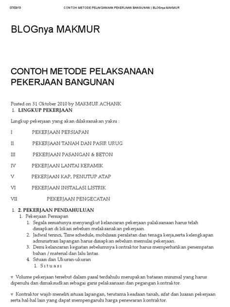 Contoh Metode Pelaksanaan Riset