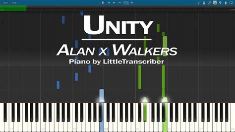 Alan X Walkers Unity Piano Cover Synthesia Tutorial By Littletranscriber Youtube