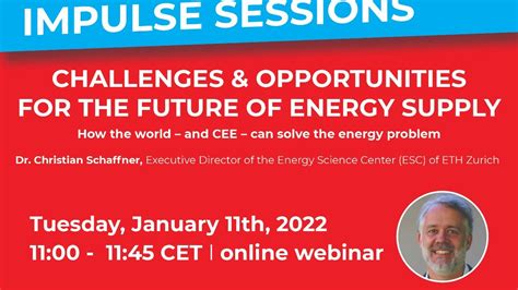 Cee Swiss Impulse Session Dr Christian Schaffner The Future Of