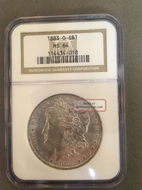 1883 O Morgan Dollar Ngc Ms 64