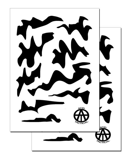 Gnarly Branch 2 Pack Same Design Camo Stencils For Your Camouflage