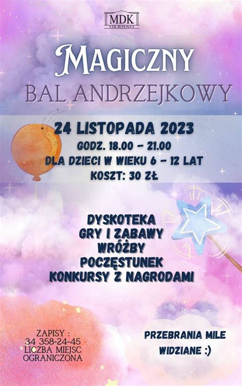 Magiczny Bal Andrzejkowy Mdk Olesno