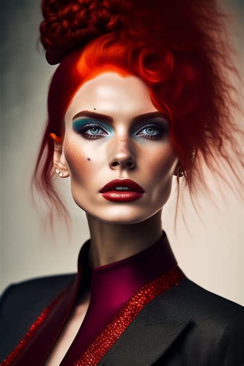 Lexica A Full Height Photo Of A Beautiful Brunette Pale Red Head And Frecked Woman Full Of