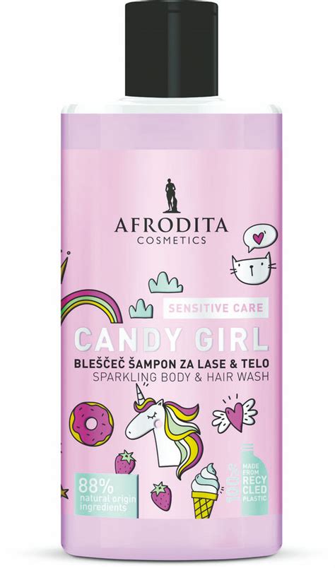 Šampon za lase in telo Afrodita Candy Girl 320 ml Tusdrogerija si