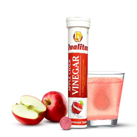 Qualitas Apple Cider Vinegar Tablet Bottles Packaging Size 20