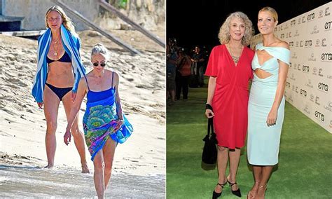 Gwyneth Paltrow Stuns In Black Bikini Alongside Mother Blythe On Barbados Beach