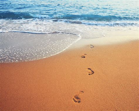 Footsteps In The Sand Photograph By Borchee