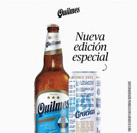 Campeones Edición especial de Cerveza Quilmes Rincon Bon Vivant