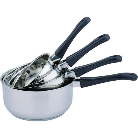 BAUMALU Série 4 casseroles inox 14 à 20 cm Cdiscount Maison