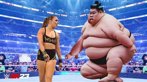 Full Match Ronda Rousey Vs Sumo Japan Wwe K July Youtube